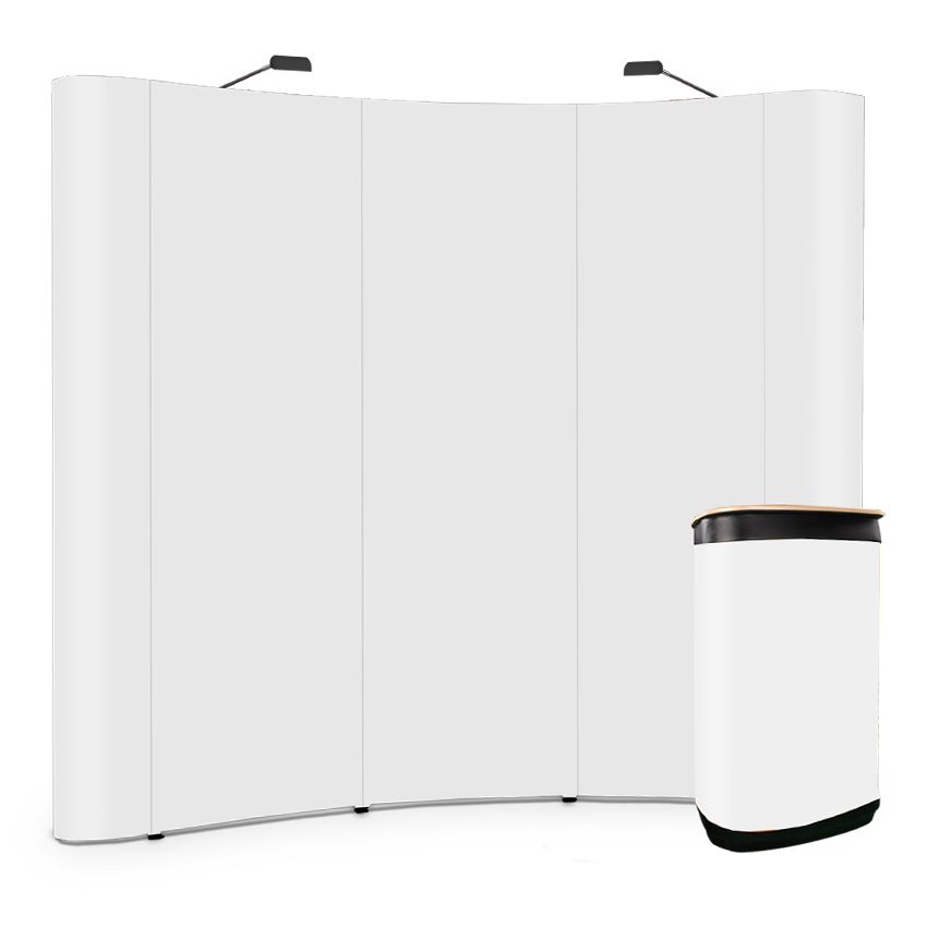 Espositore pop up curvo magnetico