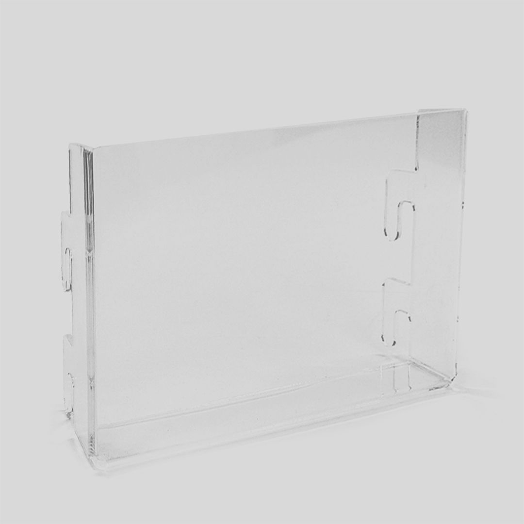 Tasca ad incastro in plexiglass