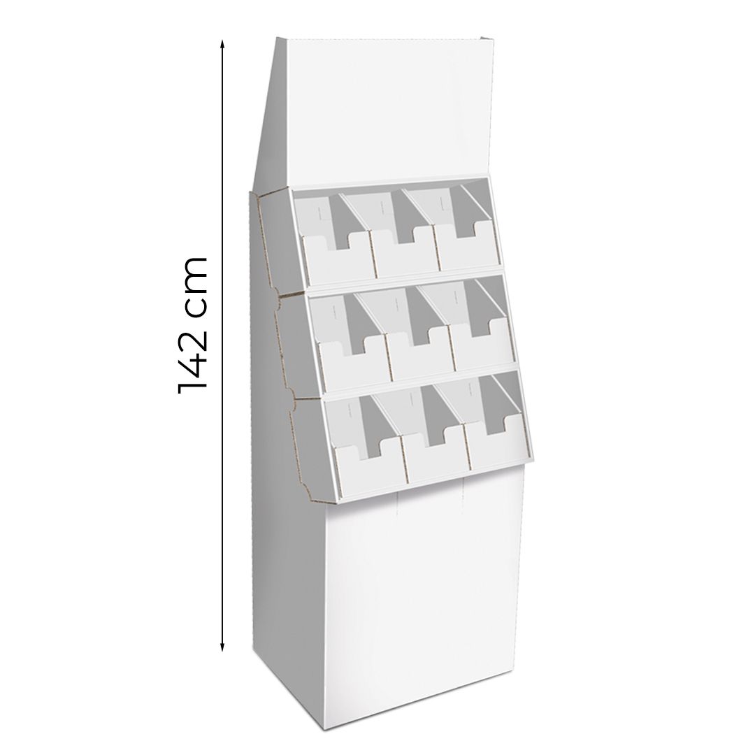 Espositore da terra con 9 scomparti Drawers