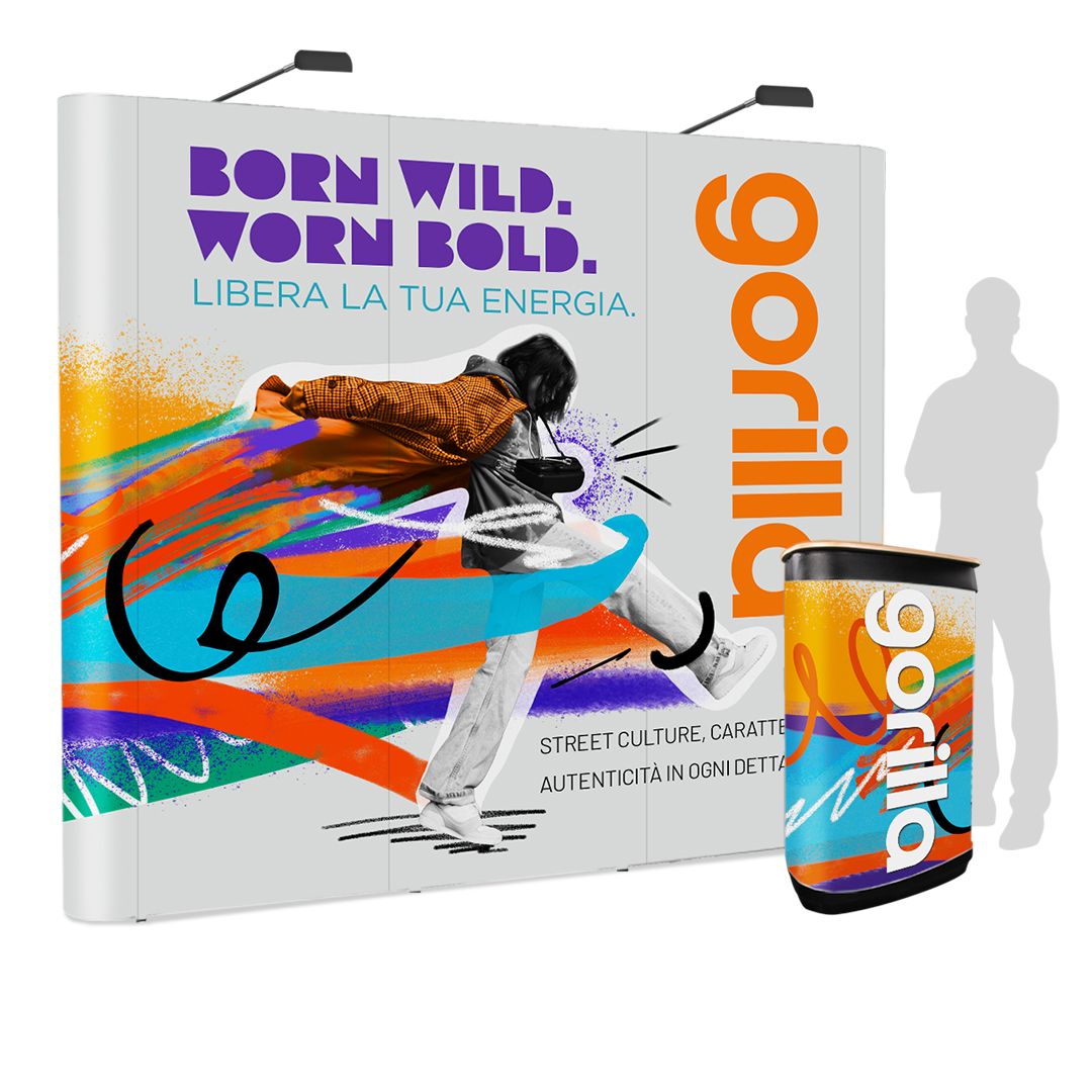 Espositore pop up dritto magnetico