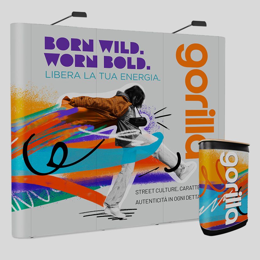 Espositore pop up dritto magnetico