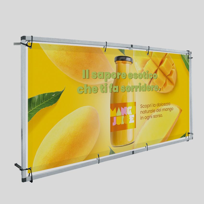 Struttura Monsoon per banner da parete 300x125 cm