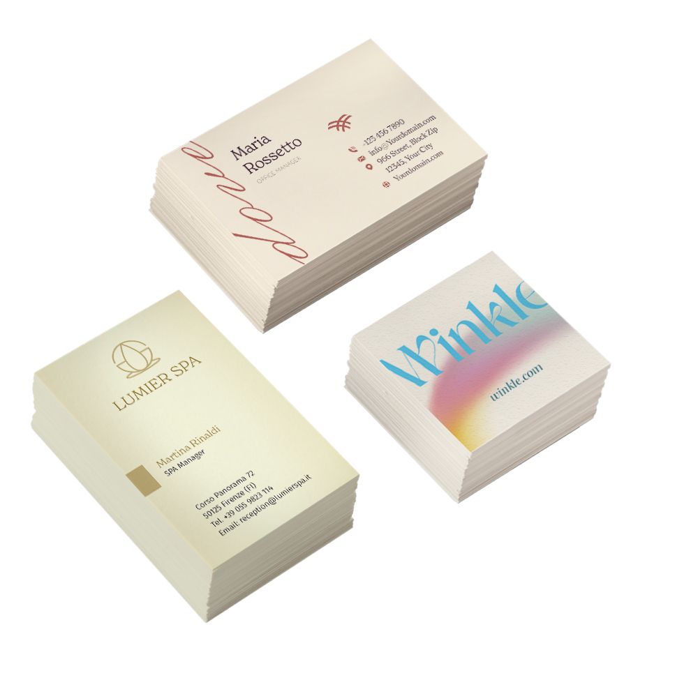 Biglietti da visita su carte speciali