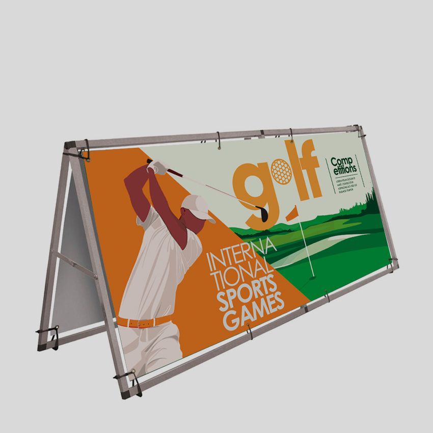 Struttura Monsoon per banner da terra 250x100 cm