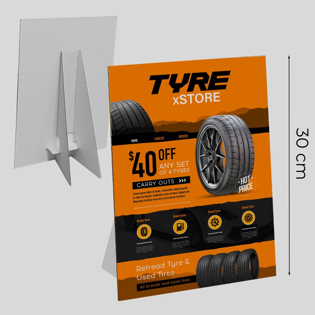 Cartello vetrina in cartone Basic A4 21x30 cm