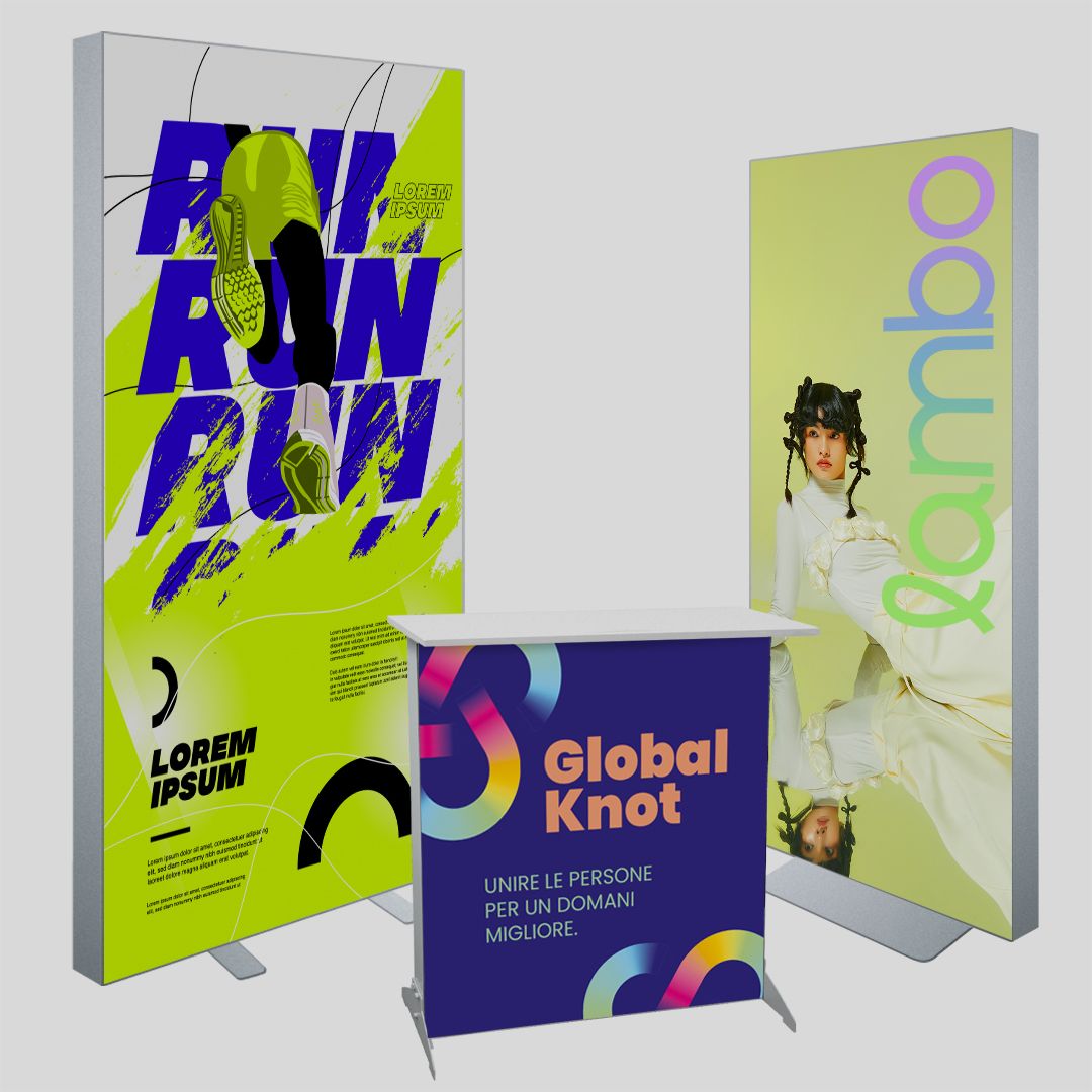 Totem e frame luminosi