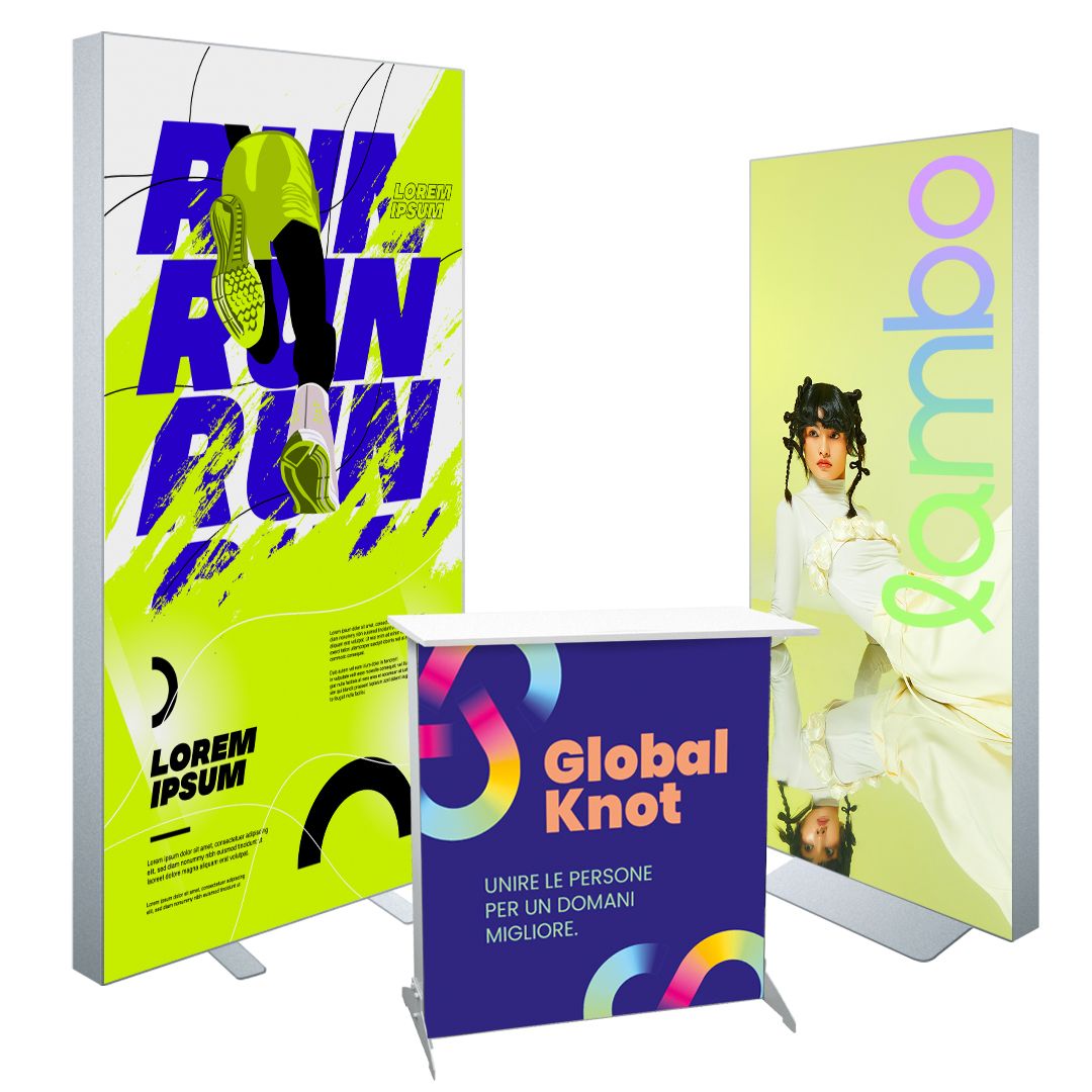 Totem e frame luminosi