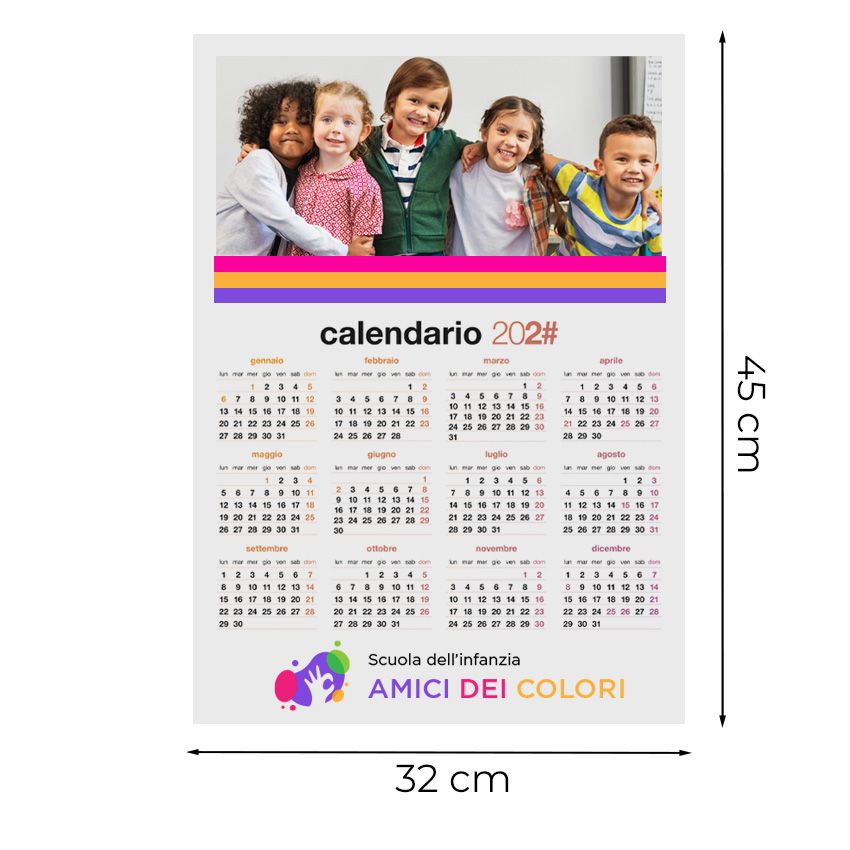Calendario da parete A3 - poster