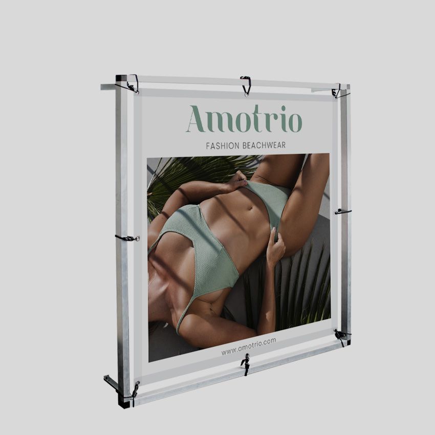 Struttura Monsoon per banner da parete 125x125 cm