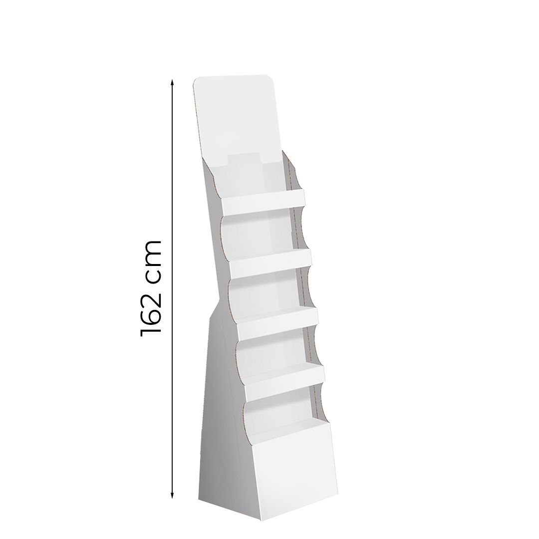 Espositore da terra con 5 ripiani Stairway S