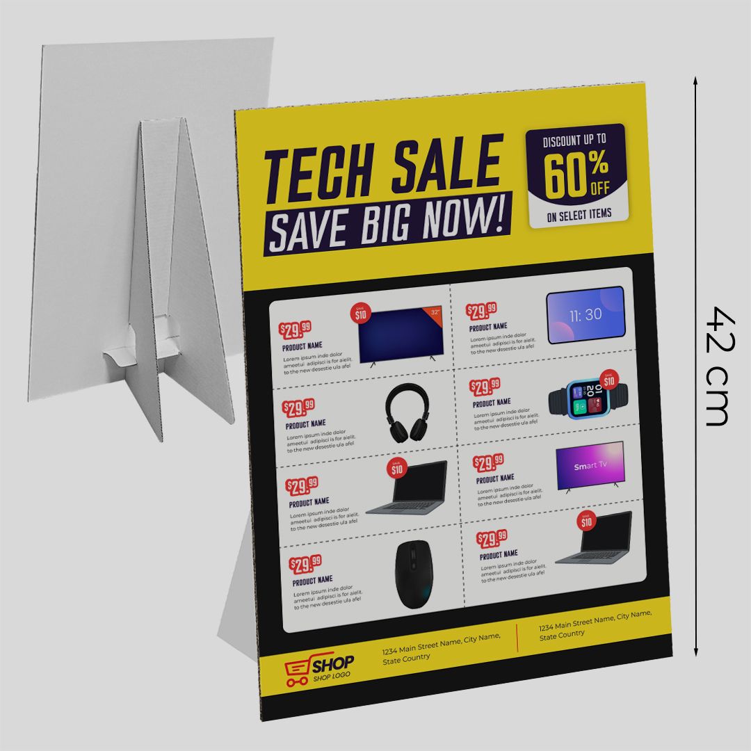 Cartello vetrina in cartone Basic A3 30x42 cm