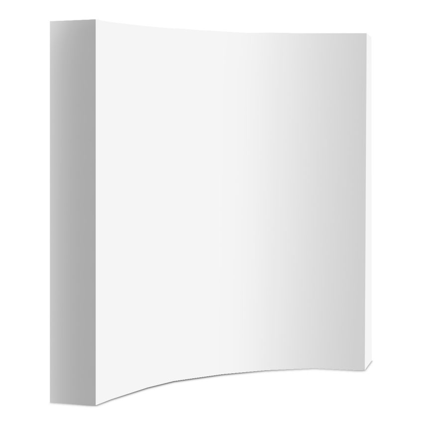 Espositore hop up curvo in tessuto