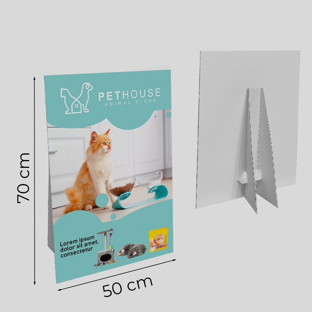 Cartello vetrina in cartone Eolo 50x70 cm