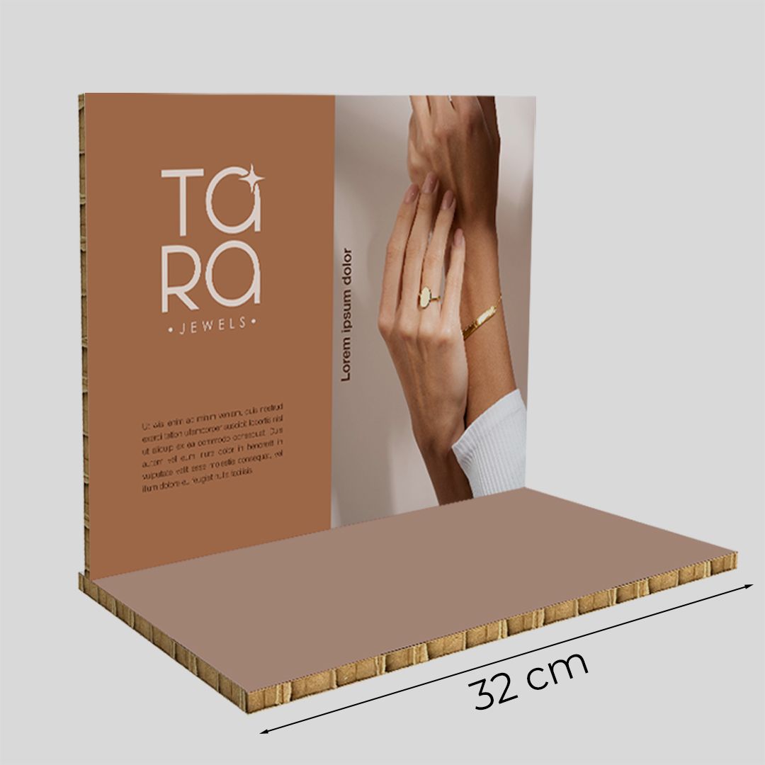 Espositore da banco in cartone alveolare Corner M