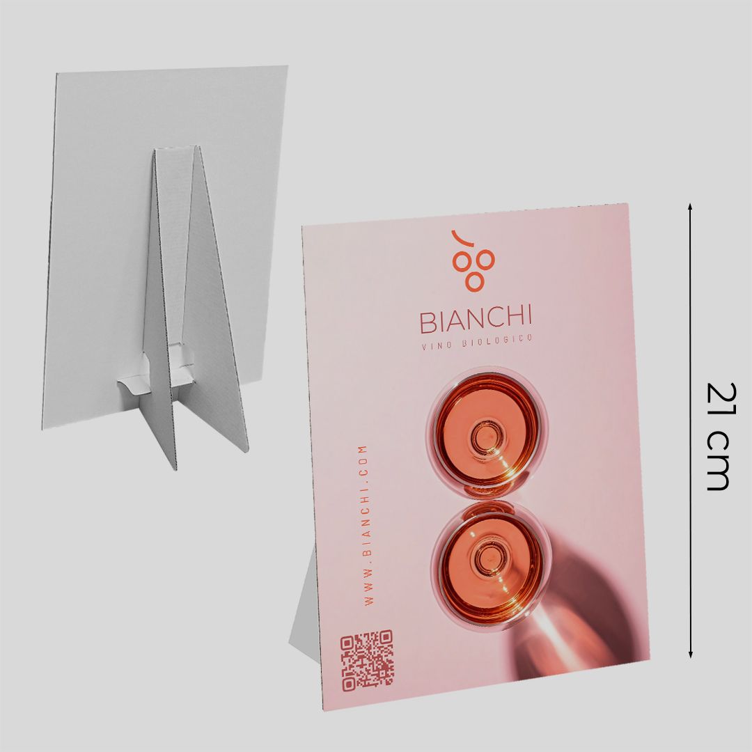 Cartello vetrina in cartone Basic A5 15x21 cm