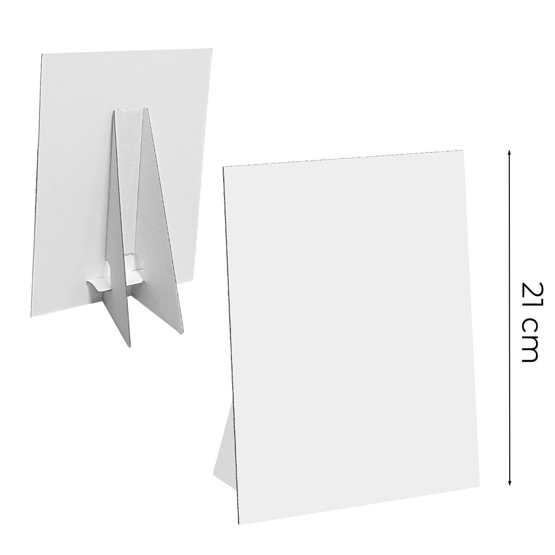 Cartello vetrina in cartone Basic A5 15x21 cm