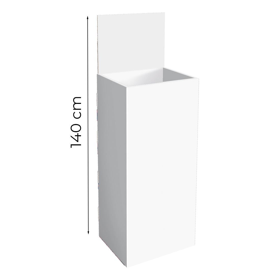 Espositore da terra con vasca contenitore Box M