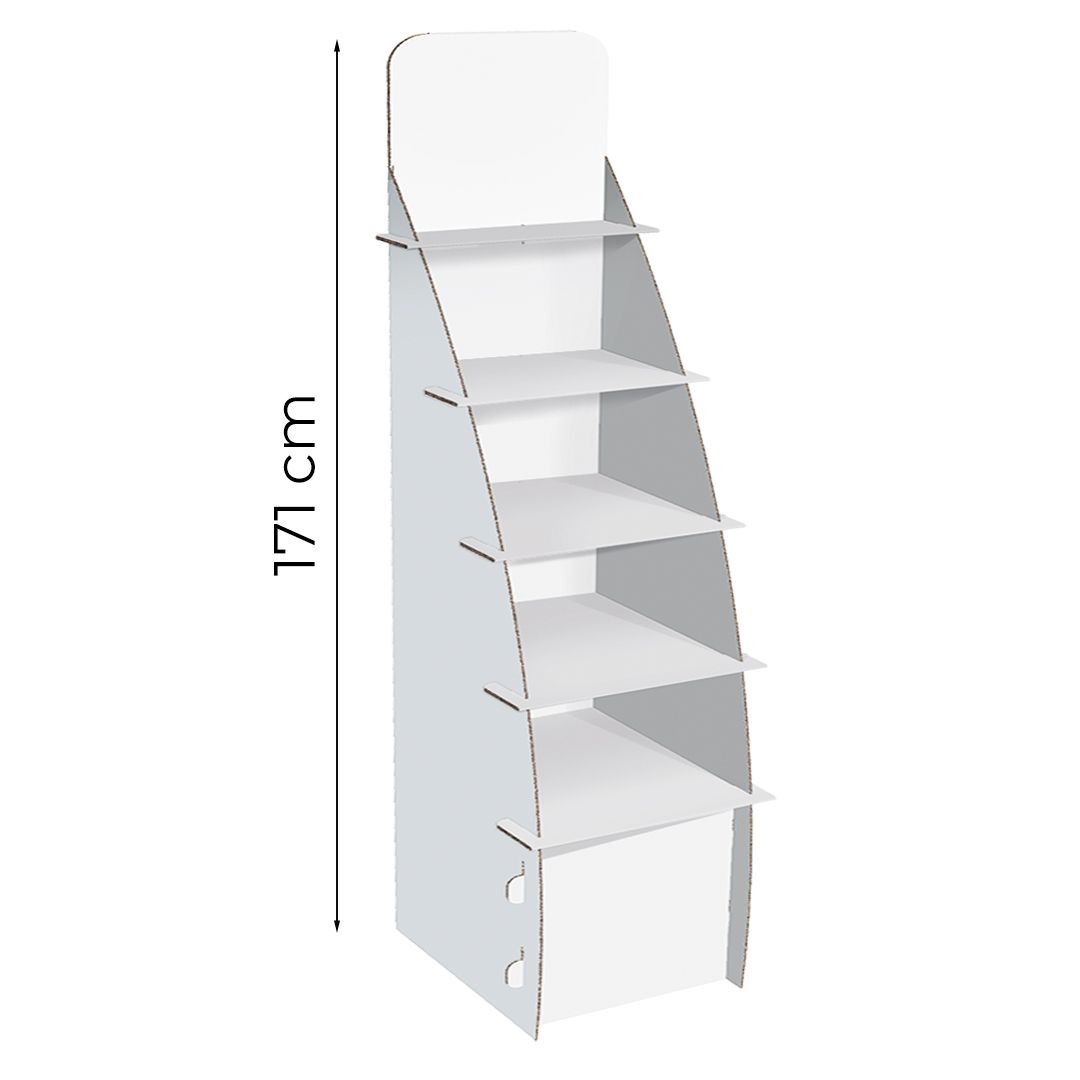 Espositore da terra con 5 ripiani Bishop L