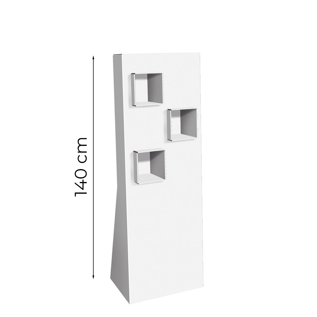 Espositore da terra con 3 nicchie Frame S