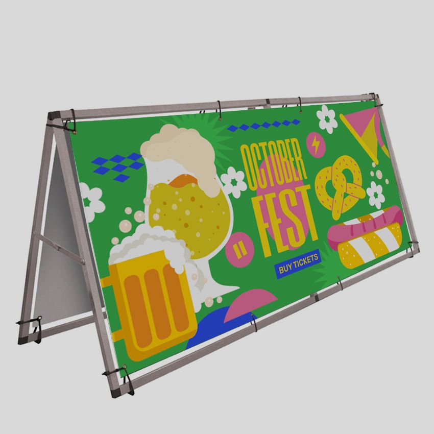 Struttura Monsoon per banner da terra 300x125 cm