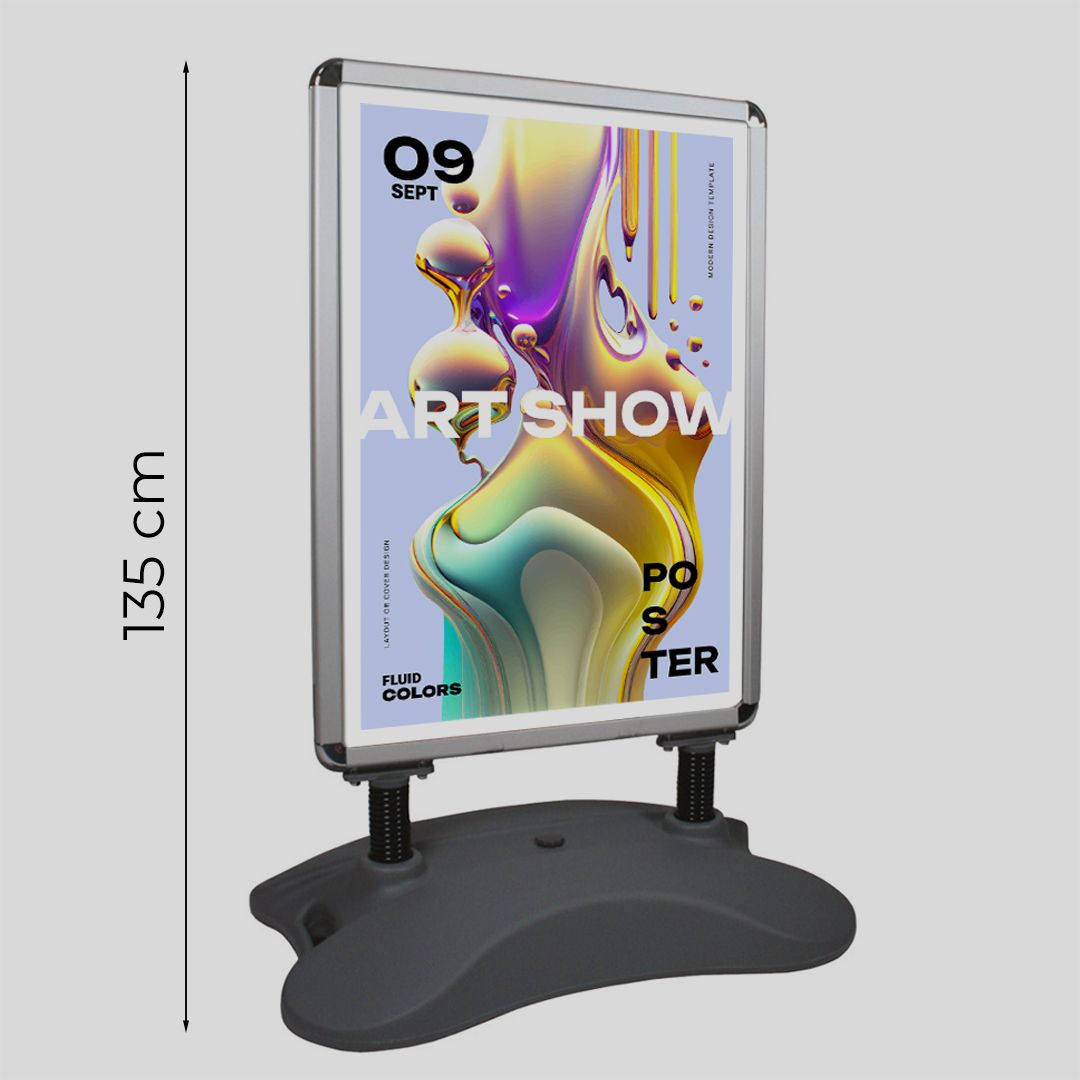 Lavagna antivento bifacciale da esterno B1