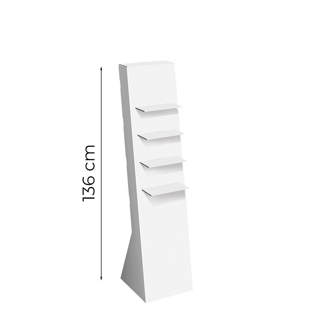 Espositore da terra con 4 mensole Penguin S