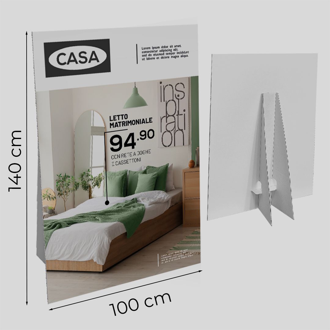 Cartello vetrina in cartone Eolo 100x140 cm