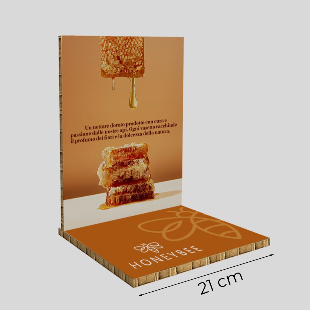 Espositore da banco in cartone alveolare Corner S