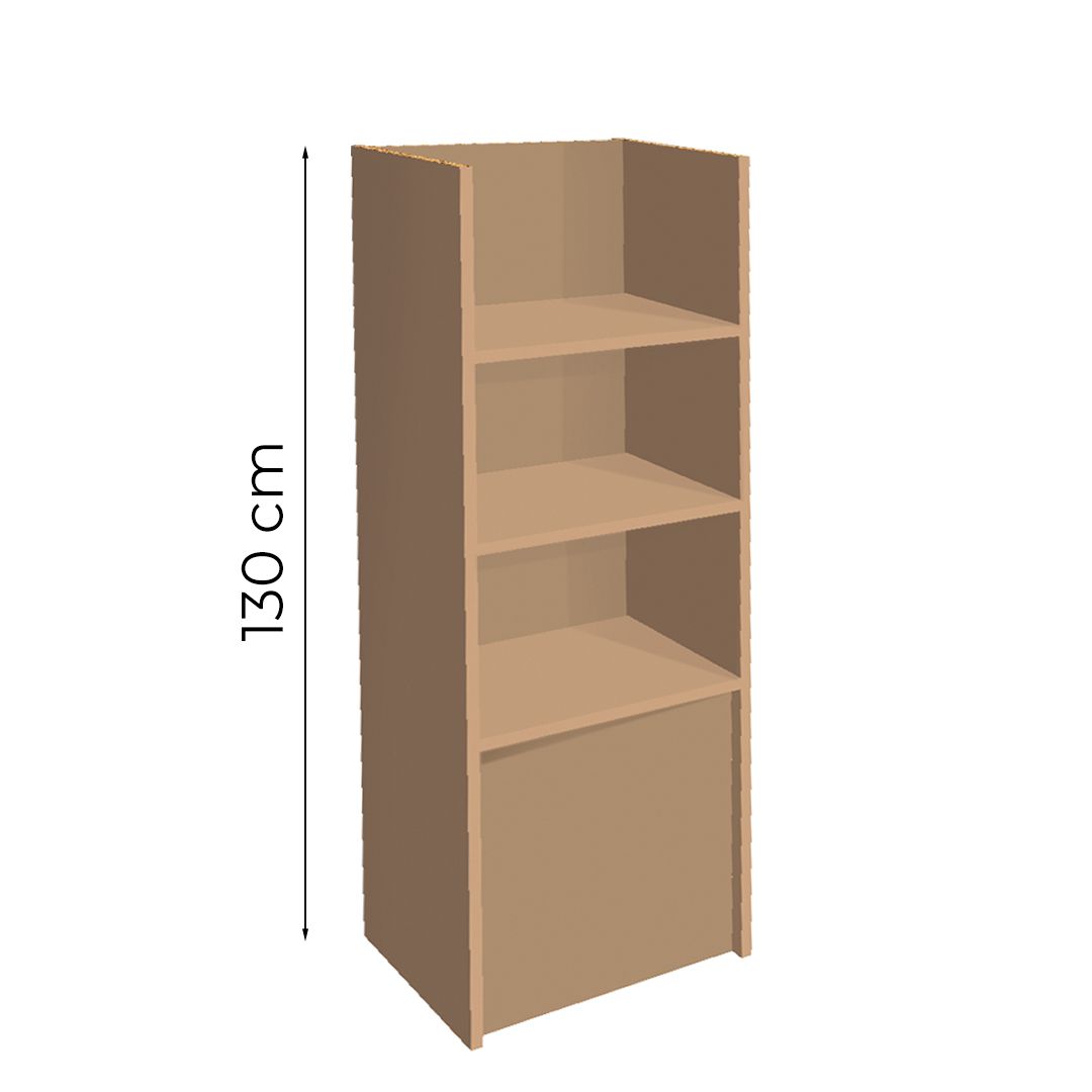 Espositore da terra avana con 3 ripiani Toast S