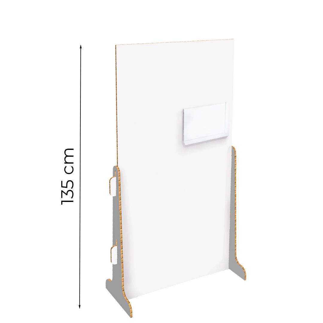 Pannello in cartone alveolare con supporto Stout S