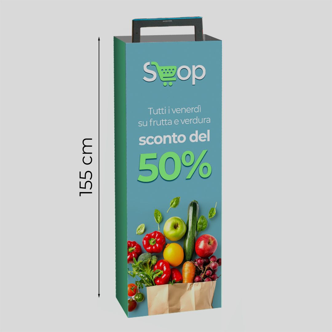 Totem copri antitaccheggio Poligonale L