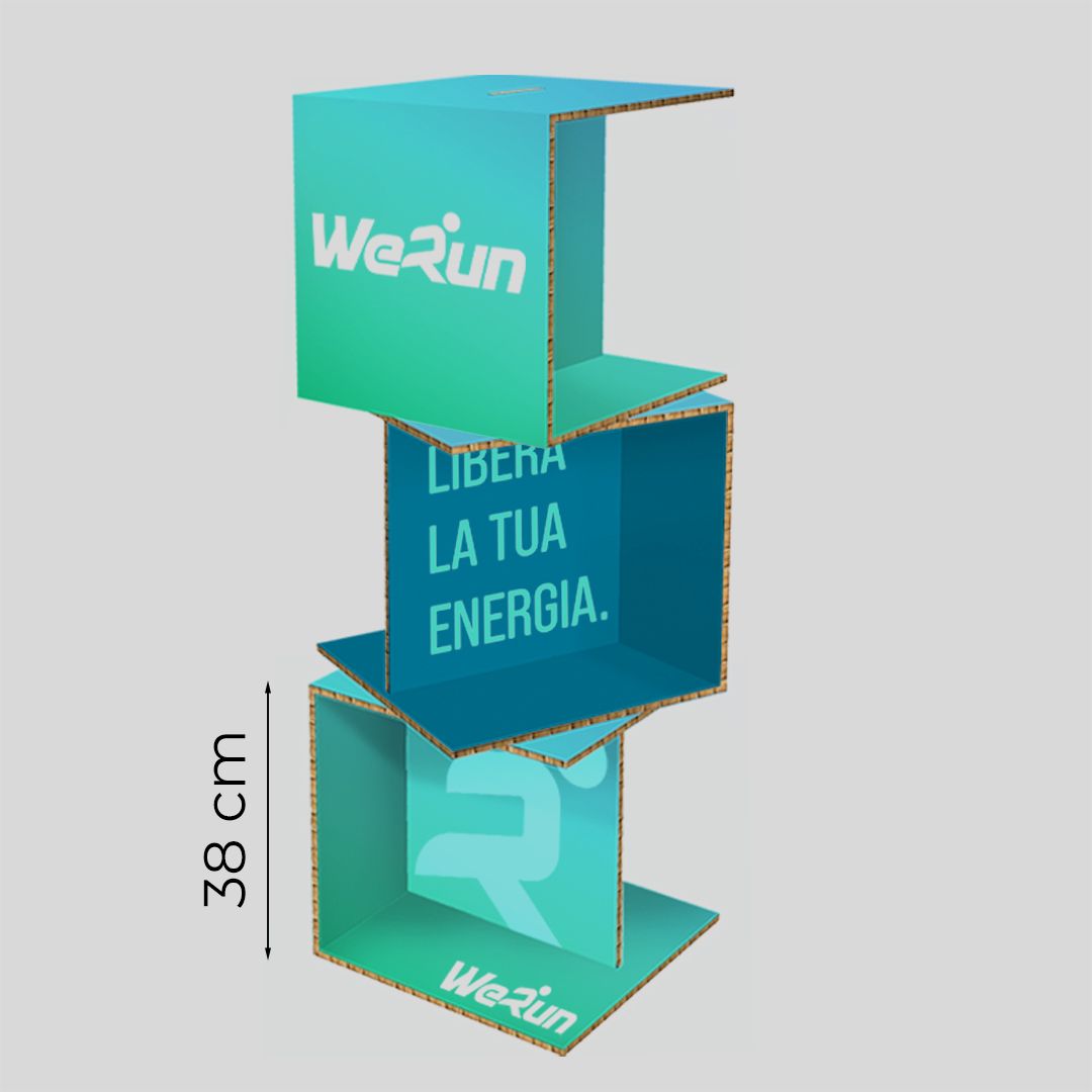 Espositore da terra modulare Twist