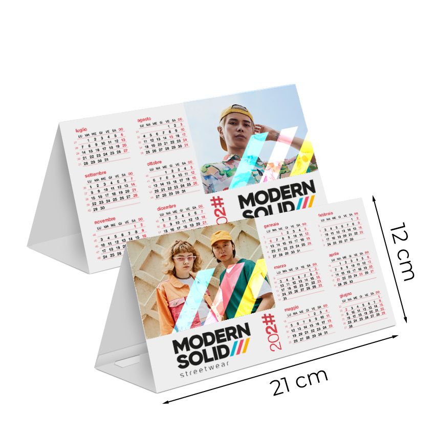 Calendario da tavolo 21x12 - semestrale