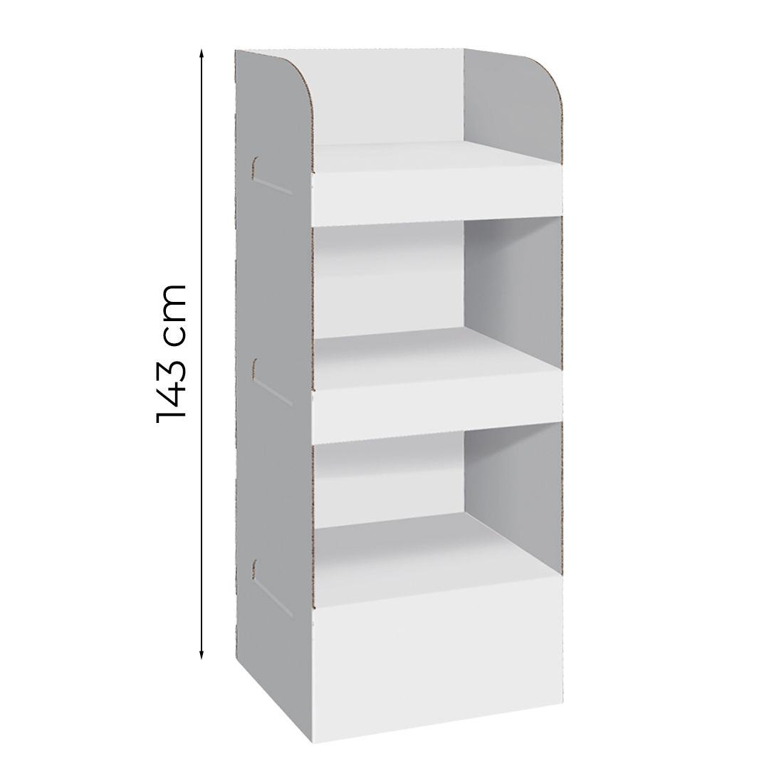 Espositore da terra con 3 ripiani Shelf M