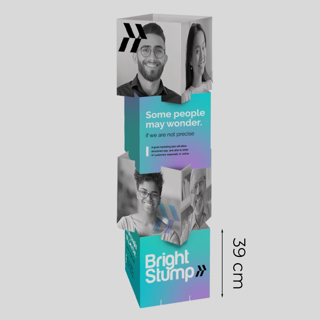 Totem da terra Cubes a 4 moduli