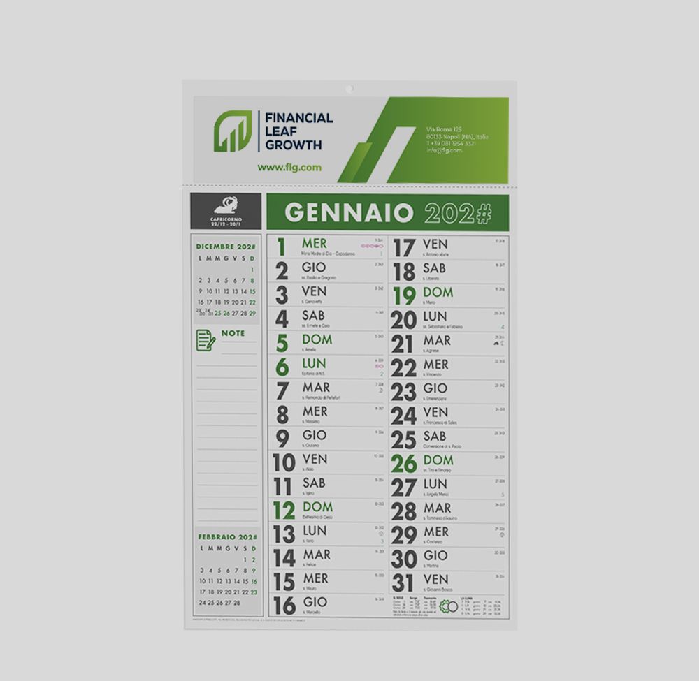 Calendari olandesi e trittici
