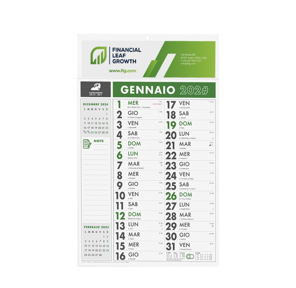 Calendari olandesi e trittici