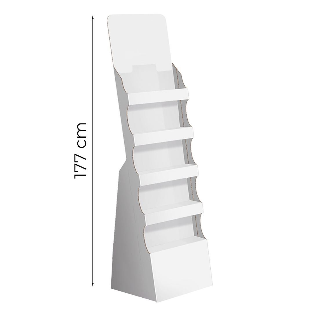 Espositore da terra con 5 ripiani Stairway M