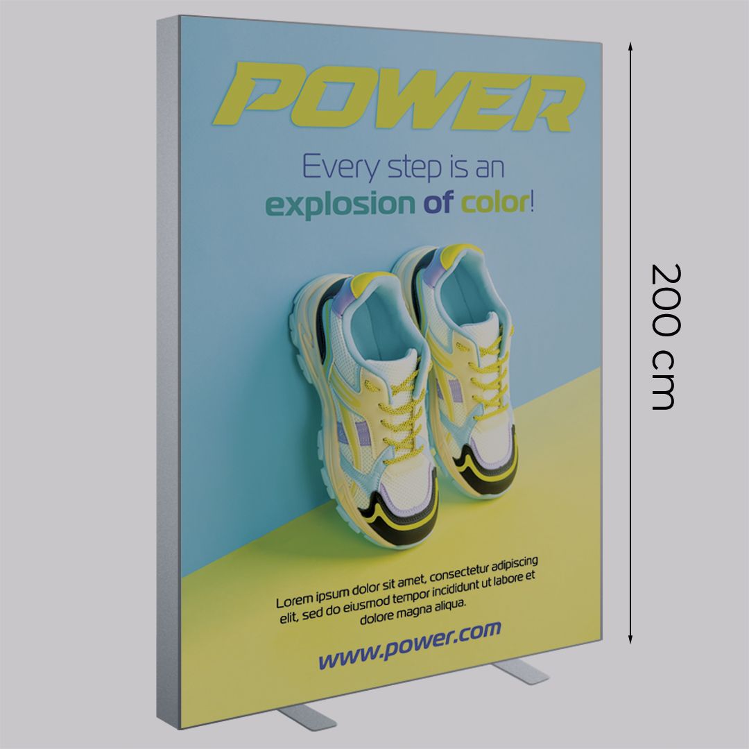 Totem luminoso bifacciale Lux 200xh200 cm