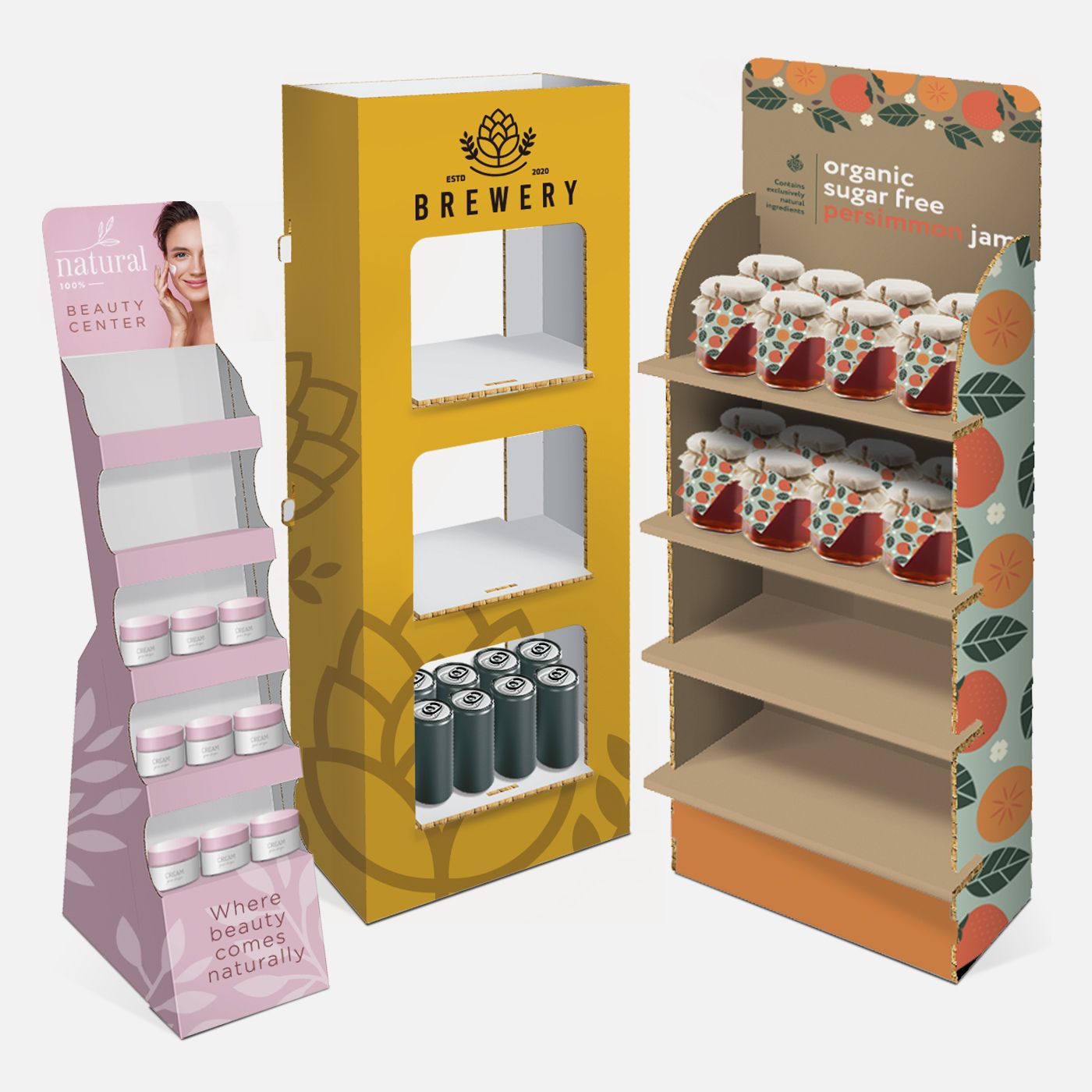 Espositori da terra porta prodotto