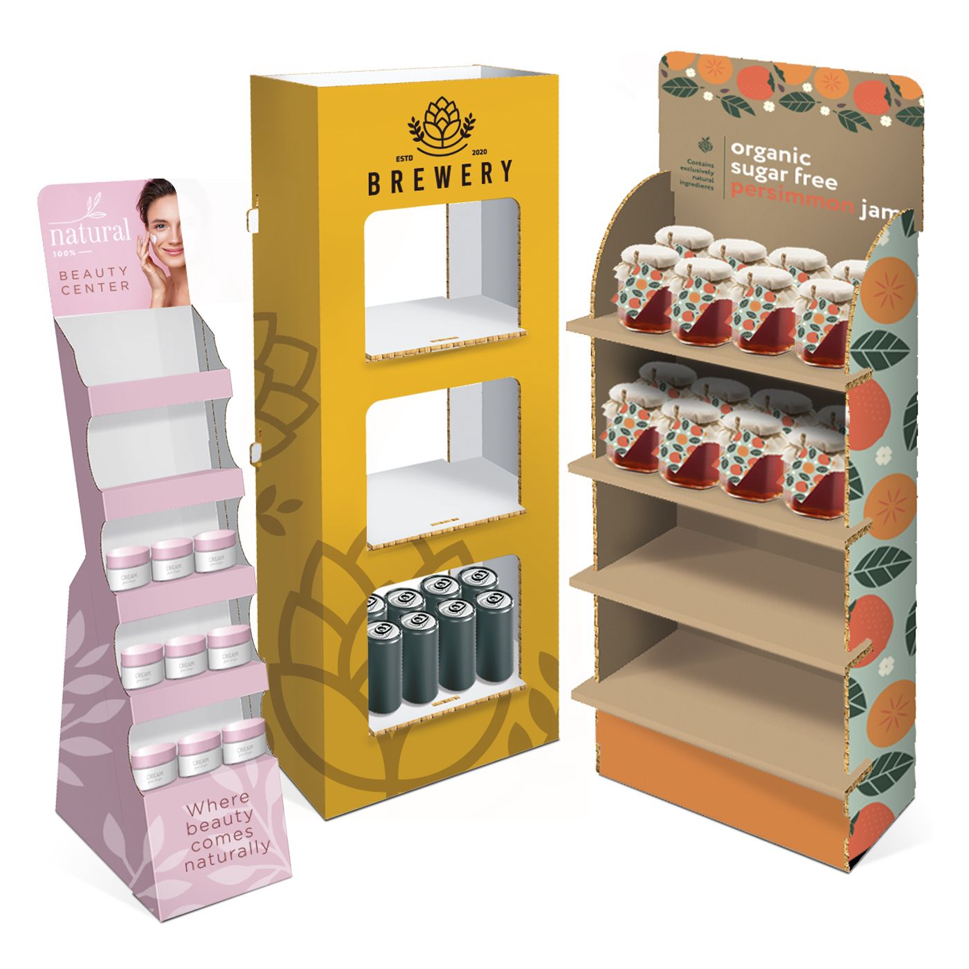 Espositori da terra porta prodotto