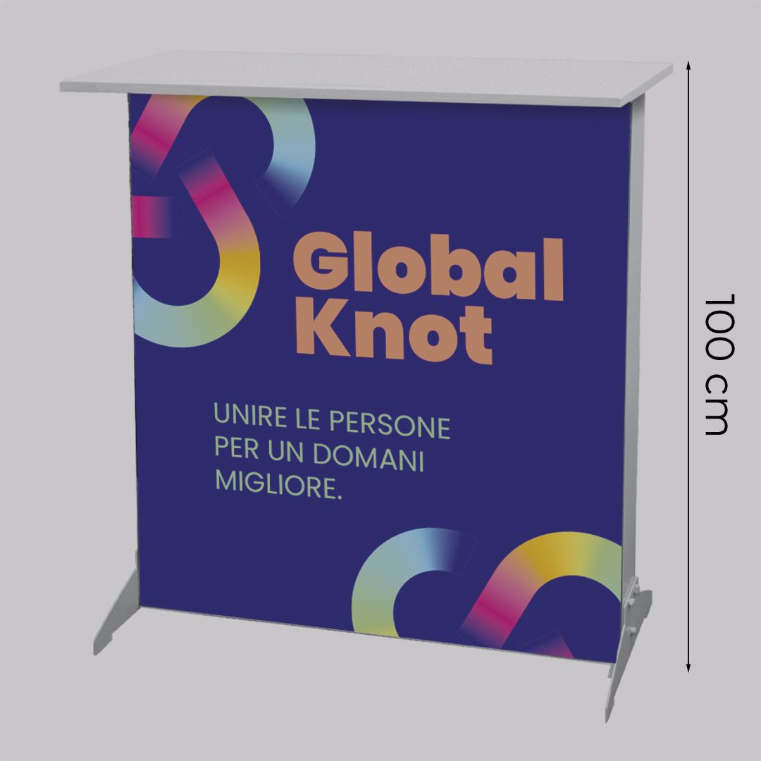 Desk luminoso bifacciale Halo 100xh100 cm