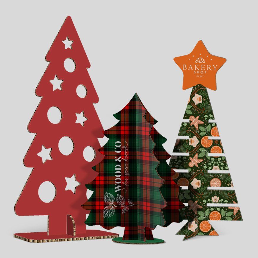 Alberi di Natale in cartone
