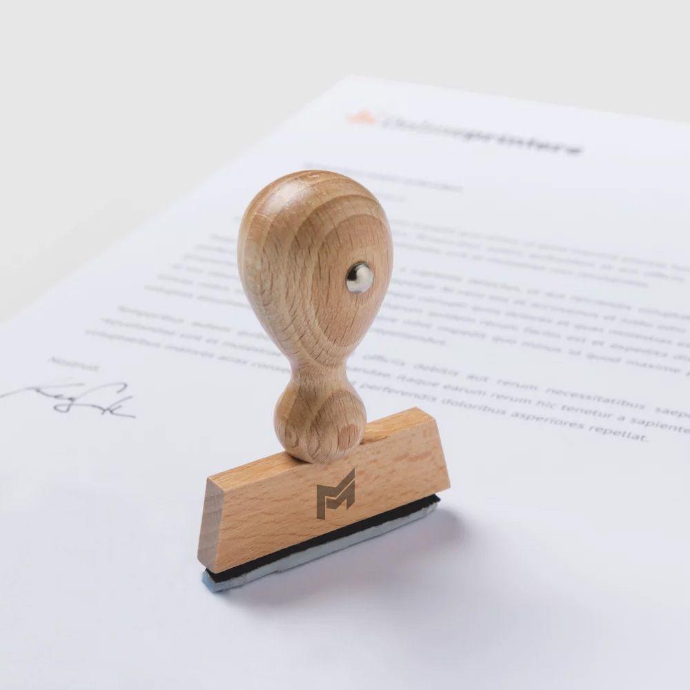 Stempel aus Holz 6x1 cm