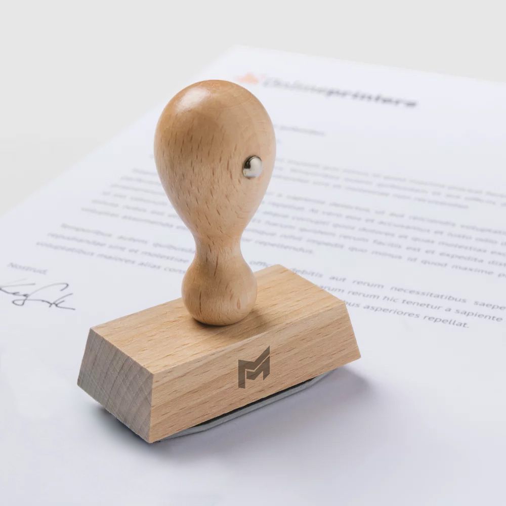 Stempel aus Holz 9x3cm