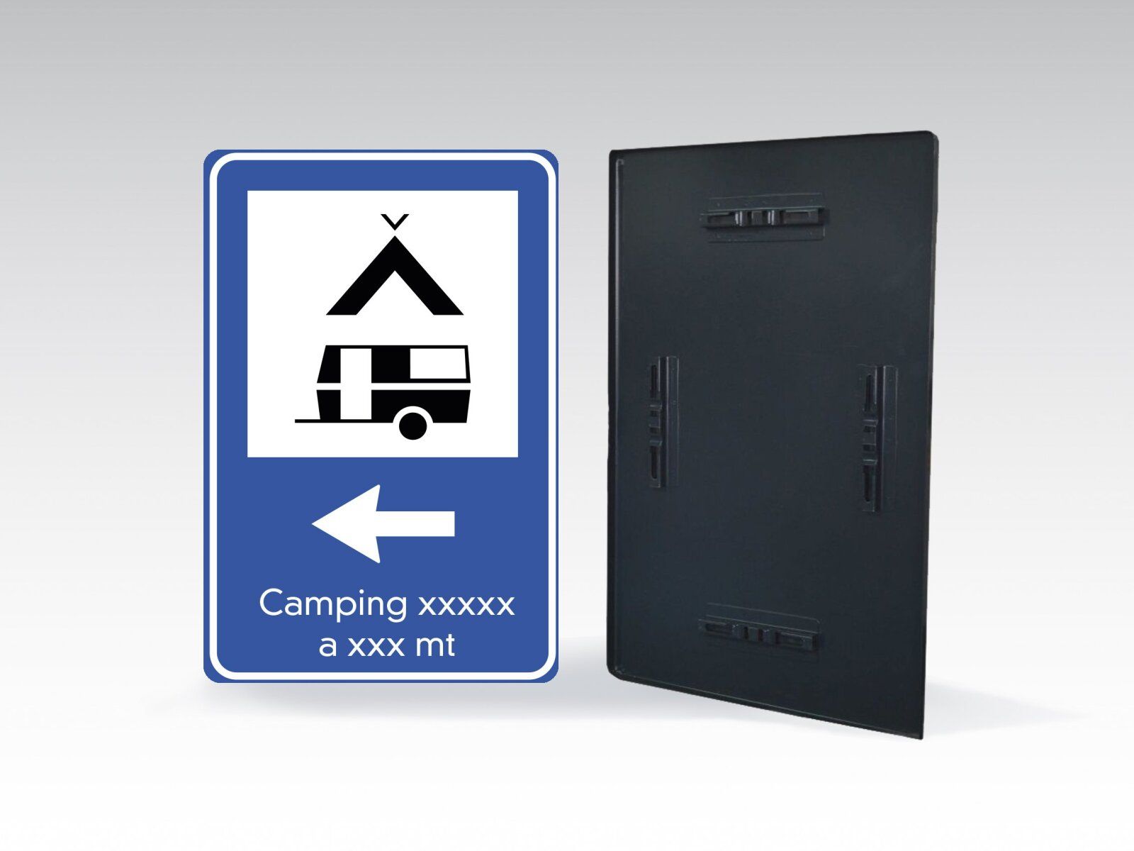 Cartelli segnaletici per campeggio