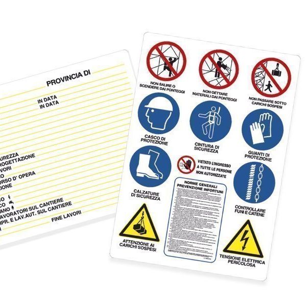 Cartelli per cantieri