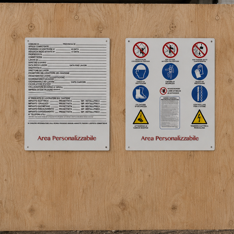 Cartelli per cantieri