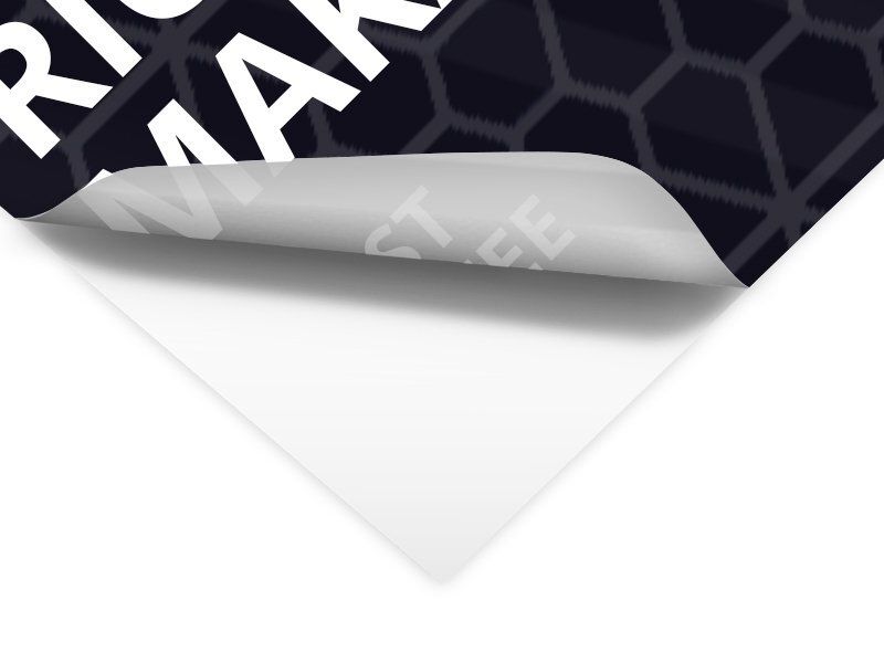 Stampa PVC adesivo permanente per vetrine