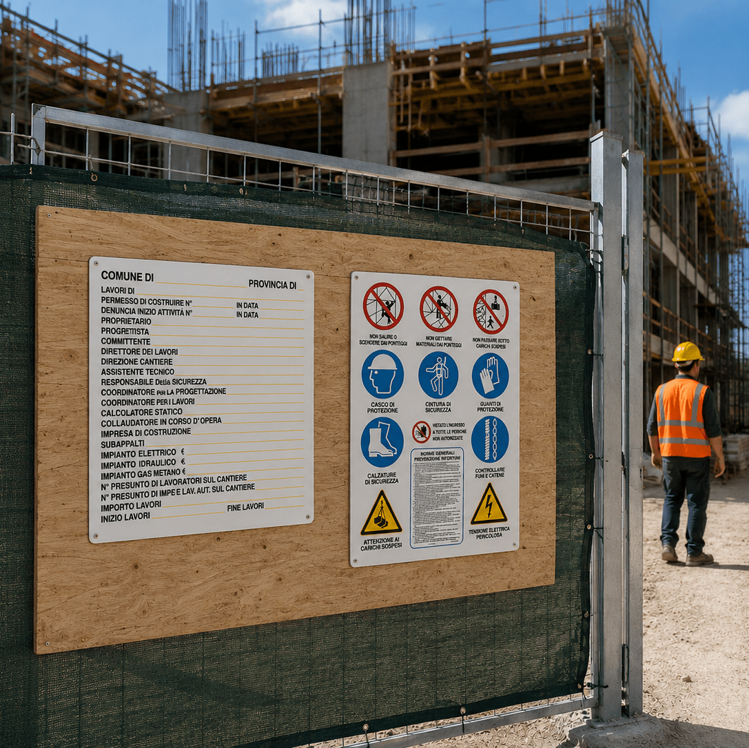 Cartelli cantieri standard